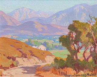 Marion Wachtel Painting San Gabriel Mountains c1910
