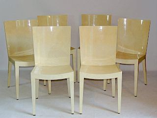 Six Karl Springer (Attrib.) Dining Chairs