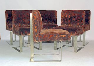 Six Kagan-style Dining Chairs
