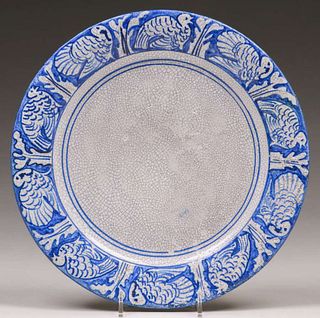 Dedham Pottery Turkey Plate c1910s