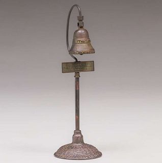 California Arts & Crafts El Camino Real Bronze Souvenir Bell c1920s
