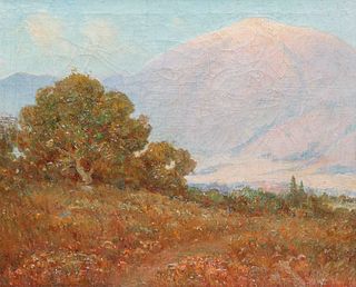 Frank Coburn Santa Barbara Mountains Painting c1920
