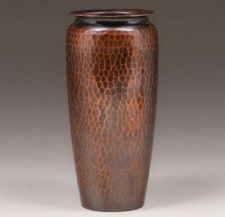 Roycroft Hammered Copper Vase c1920