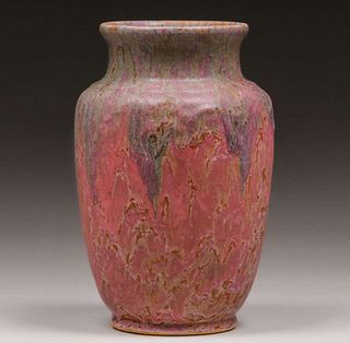 Roseville Pink Carnelian Vase c1915