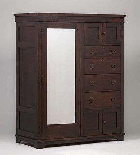 Lifetime Furniture Co Large Wardrobe Dresser c1910