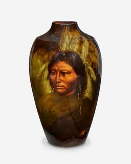 Louwelsa Weller Native American Vase Rauchfuss c1900