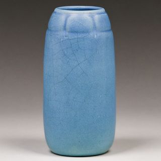 Rookwood #2102 Matte Blue Vase 1915