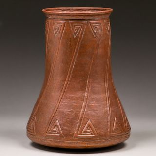 Contemporary Mexican Hammered Copper Vase
