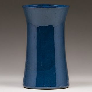 Zanesville Blue Flared Vase c1920s