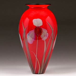 Large Satava Art Glass Vase c2000s