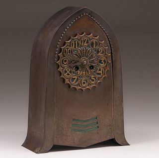 Austrian Brass Mantle Clock c1905