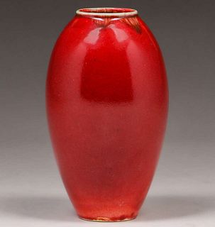 Robertson Hollywood Chinese Oxblood Glaze Vase c1920s