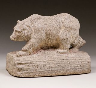 California Bear Cast Concrete Garden Figure c1910s