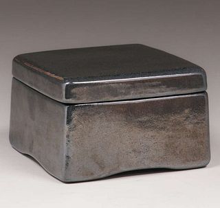 Paul Revere Pottery Square Black Box c1920s