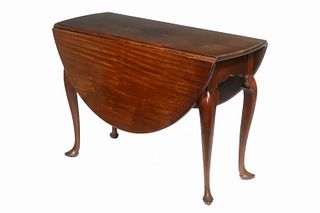 QUEEN ANNE OVAL DROP LEAF LUNCHEON TABLE