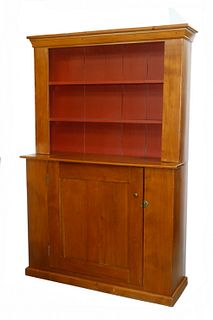 NEW ENGLAND HUTCH, CIRCA 1890, POSSIBLY AMISH, TWO-PART