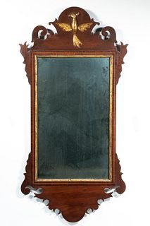 18TH C. CHIPPENDALE LOOKING GLASS