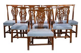 (SET OF 8) CHIPPENDALE DINING CHAIRS