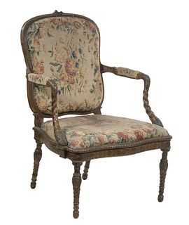 EARLY FRENCH ARMCHAIR
