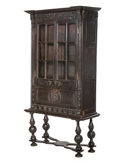 EARLY CONTINENTAL CABINET ON STAND