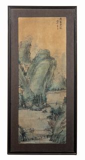18TH C. CHINESE SCROLL PAINTING