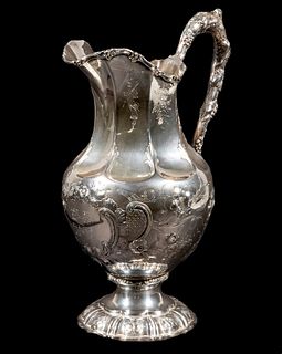 WILLIAM GALE & SON SILVER WATER PITCHER
