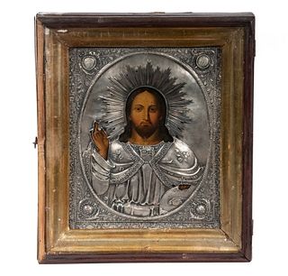EARLY 19TH C. RUSSIAN ICON, ST PETERSBURG, 1825