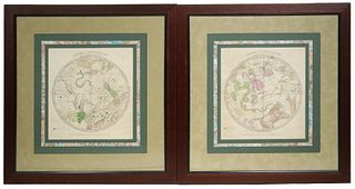SET OF (2) HUNTINGTON CIRCUMPOLAR MAPS BY ELIJAH BURRITT