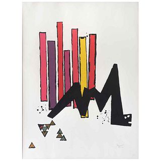 MATHIAS GOERITZ , El eco, 1984, Firmada, Serigrafía P/T, 75 x 55 cm.