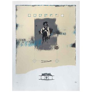 CARLOS AGUIRRE PANGBURN, Sin título, Firmada, Serigrafía P.T., 74 x 55 cm