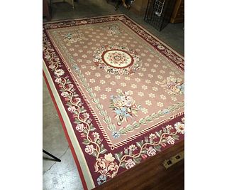 CHINESE FLORAL AUBUSSON RUG