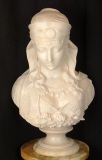 Ferdinando Vichi, Italian (1875-1945) Carved Marbl