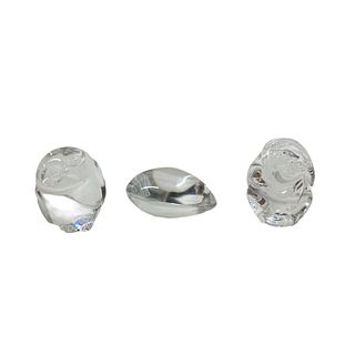 3 Set Baccarat and Steuben Crystal
