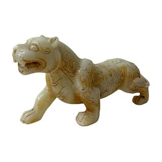 Antique Chinese Jade Tiger