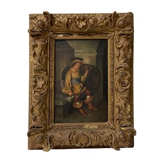 Unknown Artist Painting with Vintage Frame