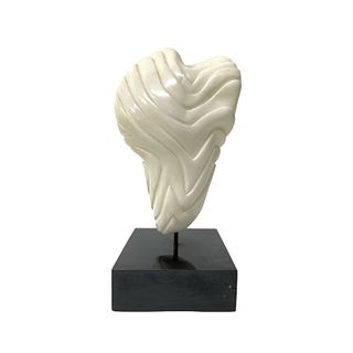Contemporary White Alabaster Sculpture