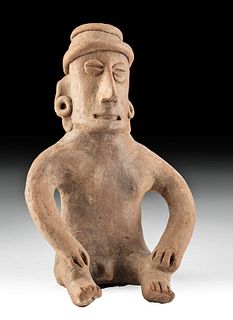 Colima Pihuamo Seated Male Figure - Well Preserved