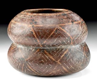 Nayarit Chinesco Pottery Bi-Lobed Jar