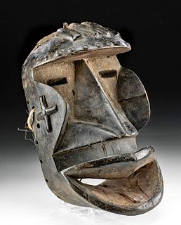 Early 20th C. African Dan Wood Divination Mask