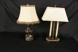 MIXED LOT OF TWO TABLE LAMPS