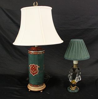 MIXED LOT OF TWO TABLE LAMPS