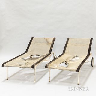 Two Richard Schultz for Knoll Studios Chaise Lounges