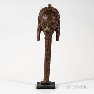 African Fang-style Wood Head
