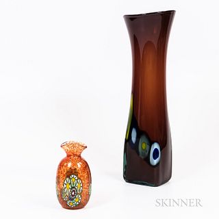 Two Murano-style Vases