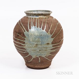 Ovoid Studio Pottery Vessel