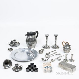 Group of Pewter Table Items