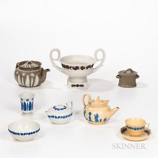 Eight Wedgwood Stoneware Items