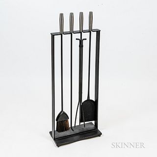 Modernist Fireplace Tools and Stand