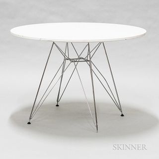 Modern Chrome-base Circular Table