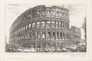 Framed Piranesi Restrike Engraving of the Colosseum